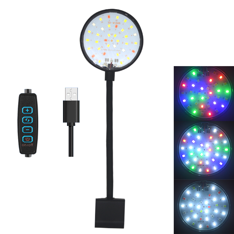 Aquarium Plant Light Spectrum - Lámpara LED USB para acuario, decoración