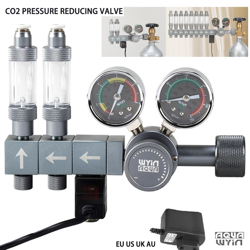 Co2 Regulator Dual Stage - Regulador de CO2 para Acuario DIY,