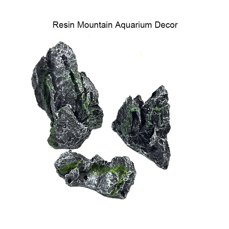 Aquarium Planted Seeds - Decoración de acuario de piedra simulada,