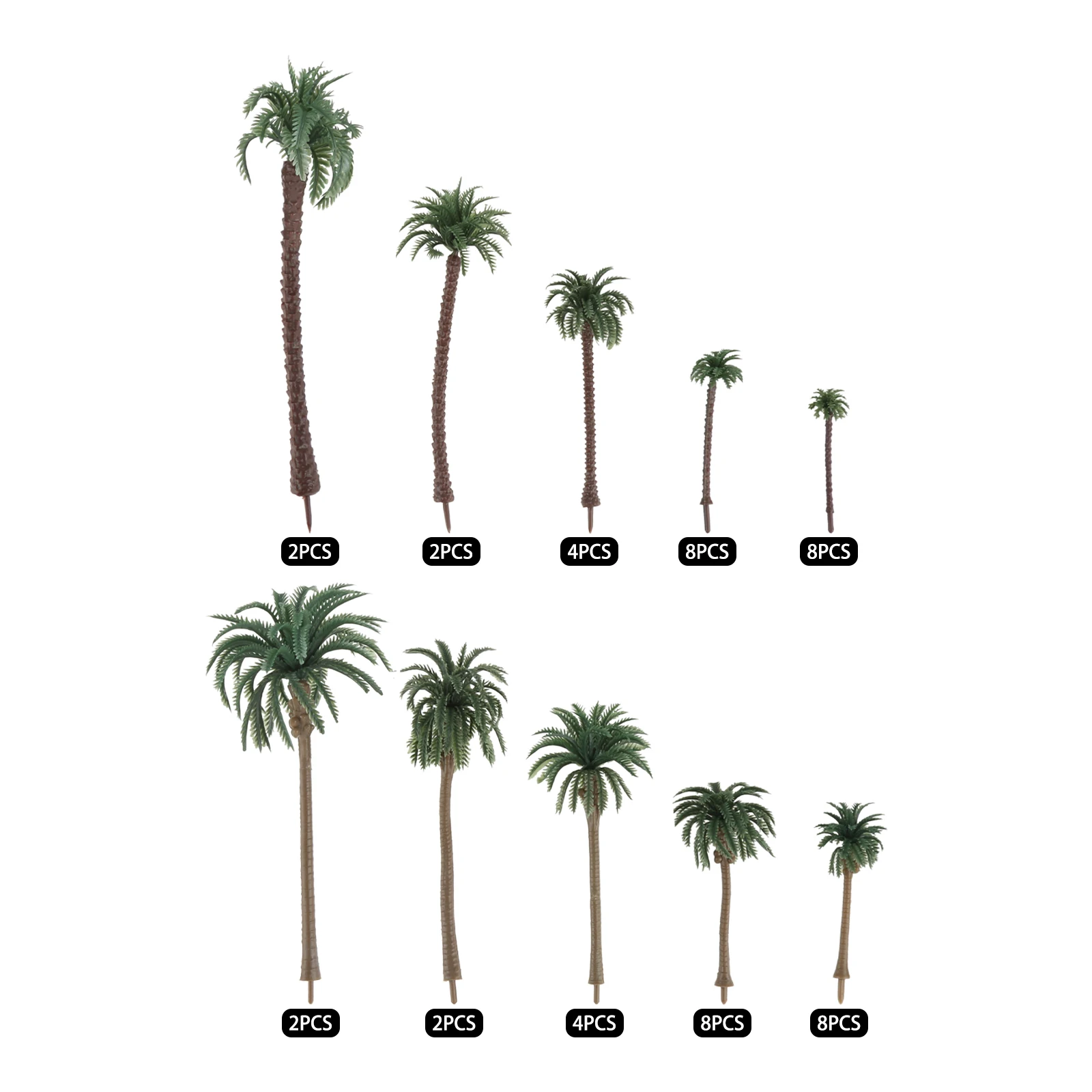 Planted Aquarium Models - 48 Uds. De palmera de plástico,