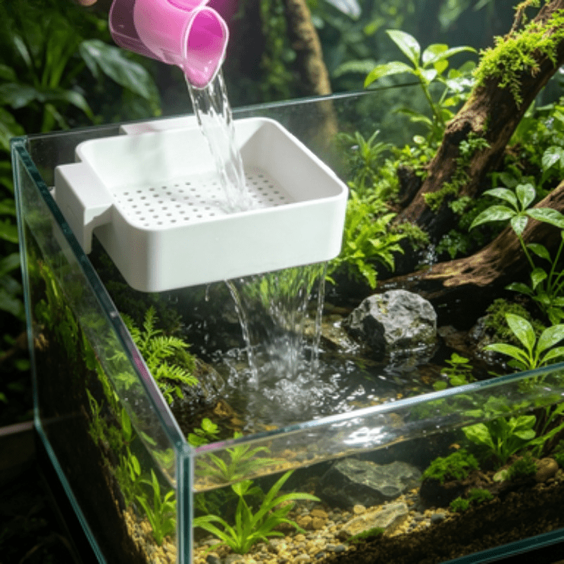 Planted Aquarium With Sand - Difusor de Agua para Acuario, Soporte