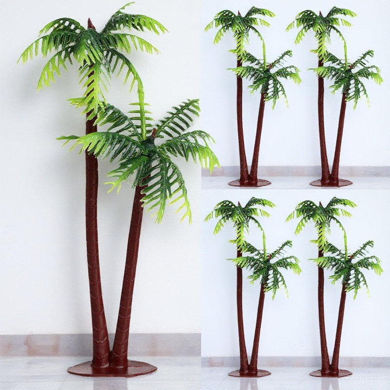 Aquarium Planted Tree - 5 Piezas de Decoración de Palmeras