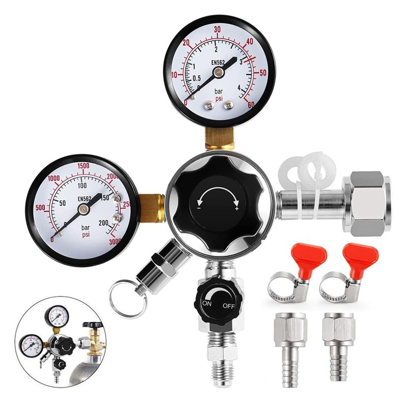Co2 Regulator Dual Stage - Regulador de fallo de CGA-320, regulador