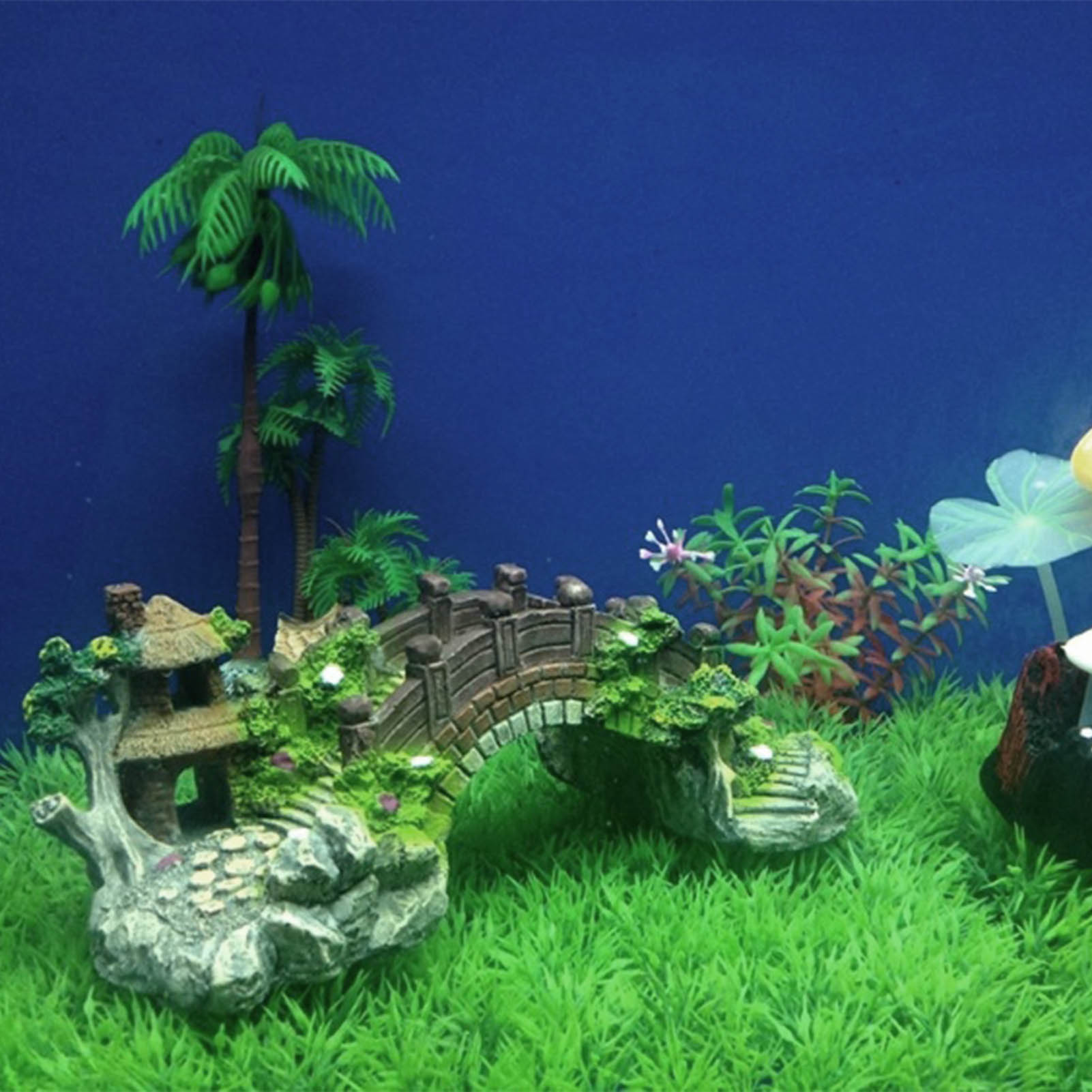 Puente Artificial para pecera, - Aquarium Planted Seeds reseña y precio