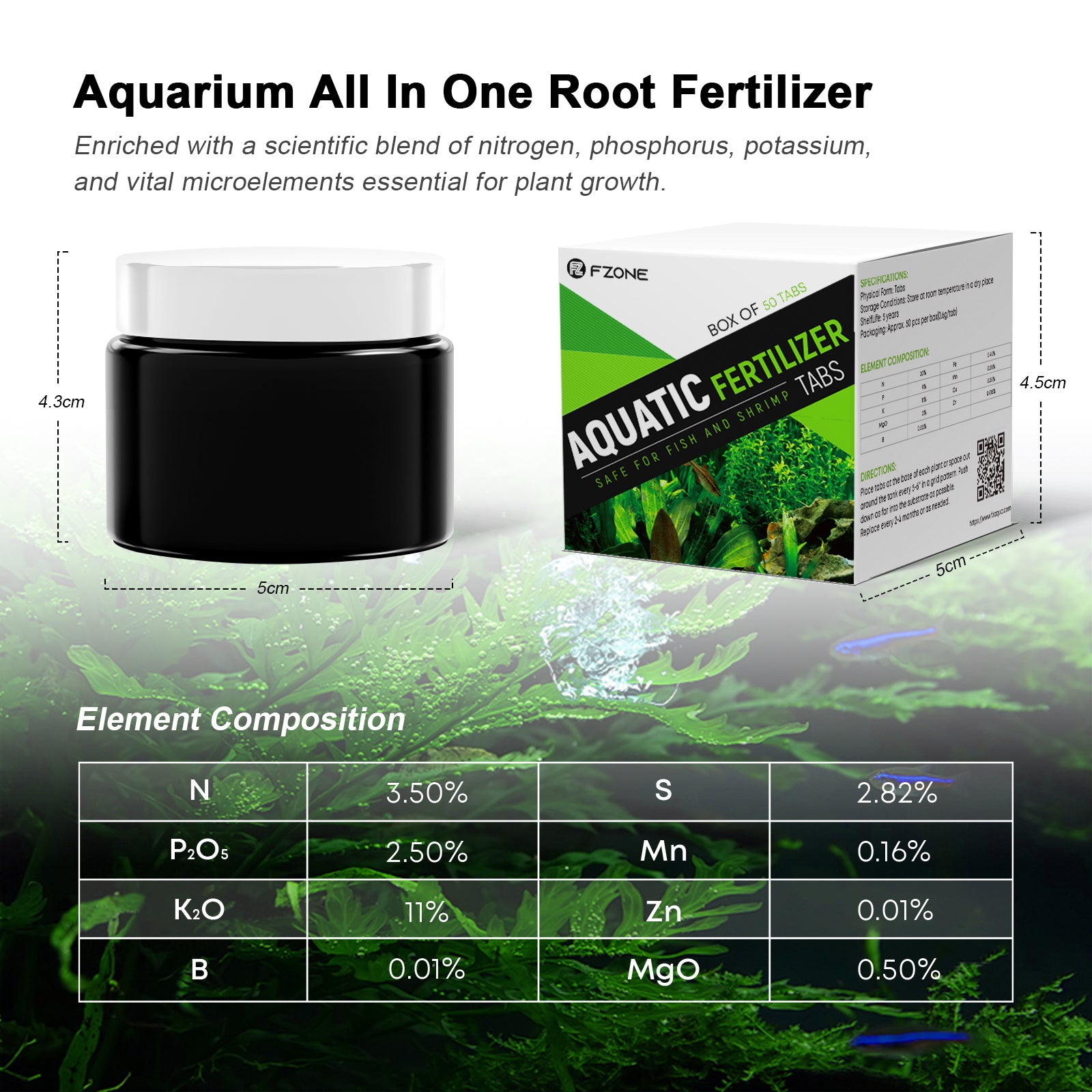 FZONE Fertilizante para Planta - Aquarium Plant Root Fertilizer reseña y precio
