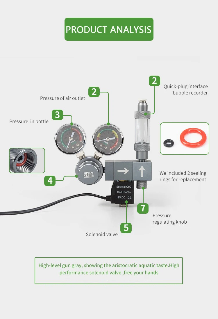 Regulador de CO2 para Acuario  - Co2 Regulator Dual Stage reseña y precio