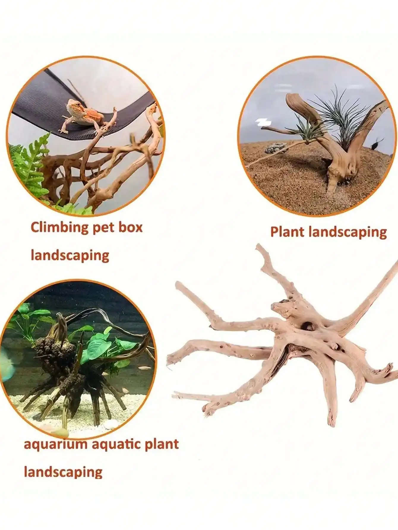 Nuevo Tronco de Árbol Natural  - Planted Aquarium With Driftwood reseña y precio