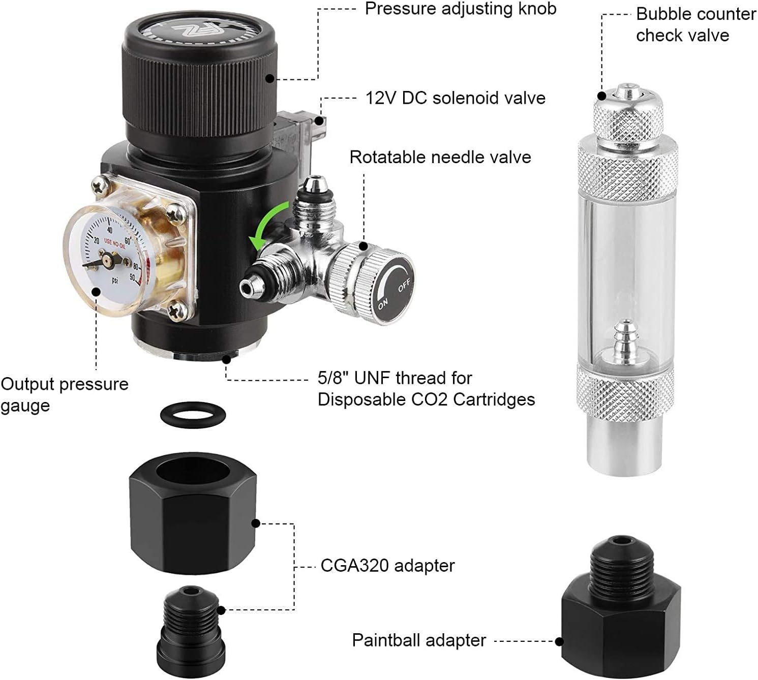 Regulador de CO2 para acuario  - Co2 Regulator Dual Stage reseña y precio