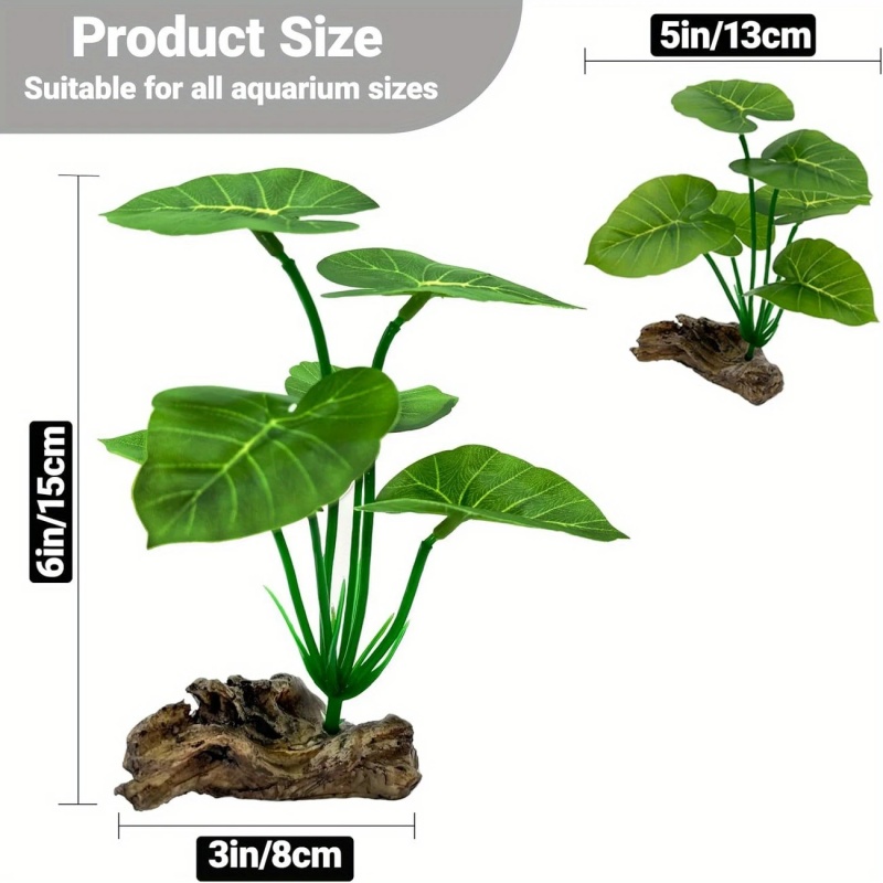 Plantas artificiales para acua - Aquarium Planted Tree reseña y precio