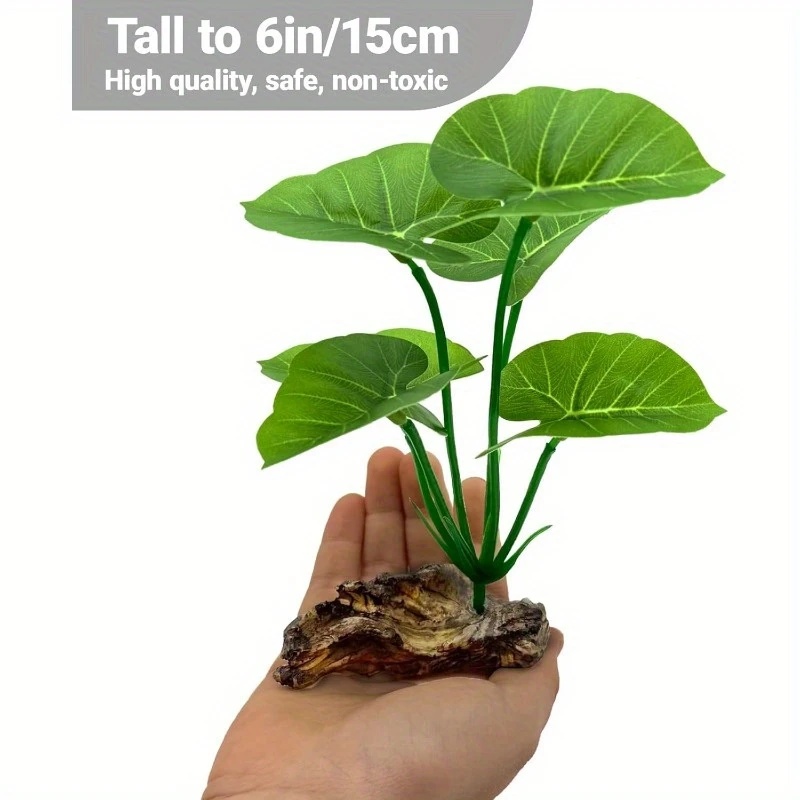 Plantas artificiales para acua - Aquarium Planted Tree reseña y precio