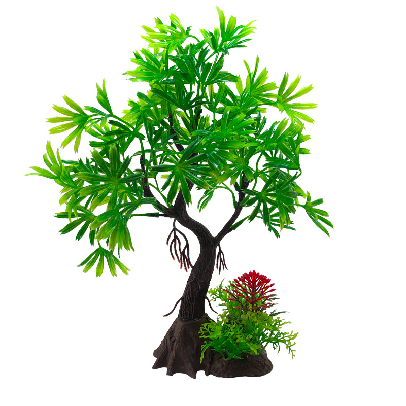 Plantas artificiales para deco - Aquarium Planted Tree reseña y precio