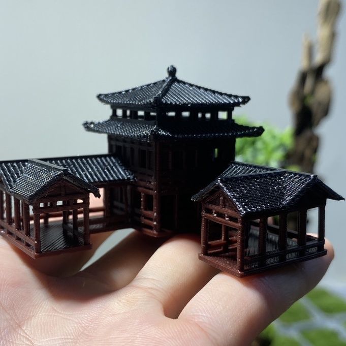 Plástico estilo chino antiguo  - Planted Aquarium Models reseña y precio