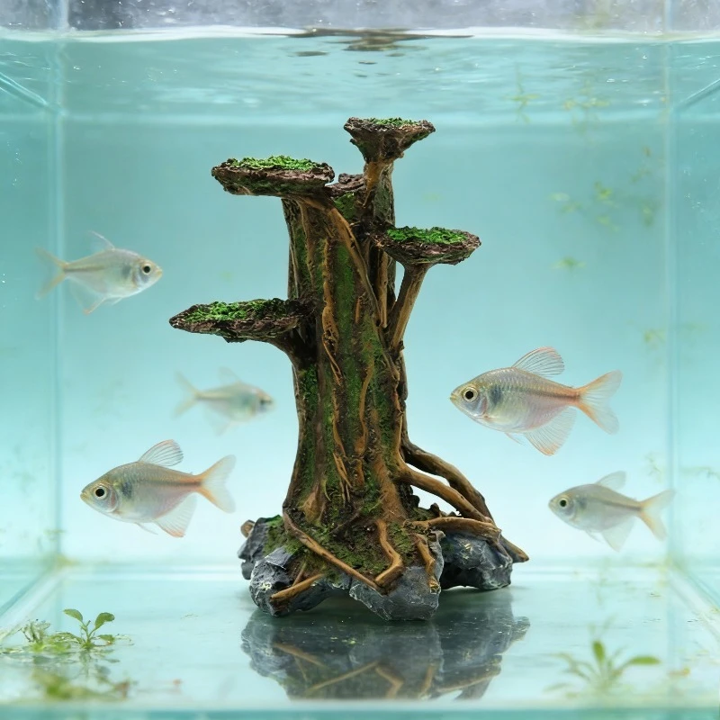 Árbol de musgo artificial de r - Planted Aquarium With Driftwood reseña y precio