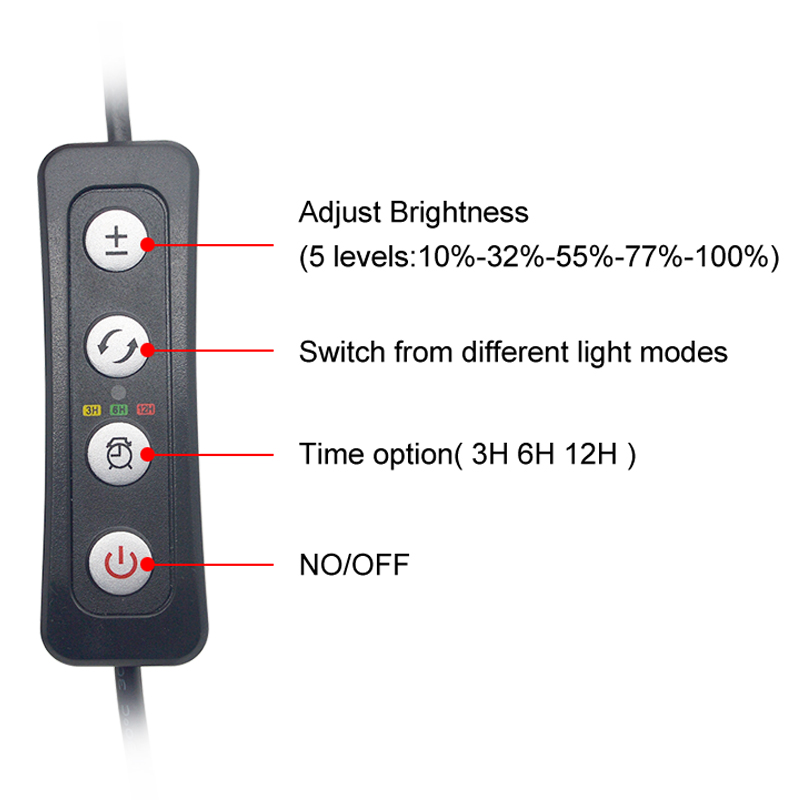 Luz LED para acuario para pece - Aquarium Plant Light Spectrum reseña y precio