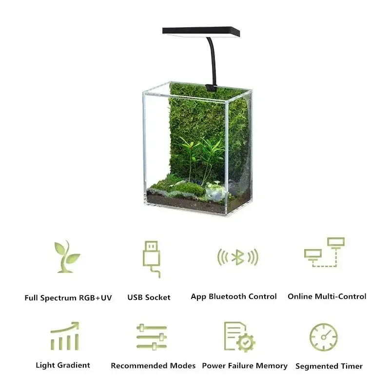 Lámpara LED de espectro comple - Aquarium Plant Light Spectrum reseña y precio