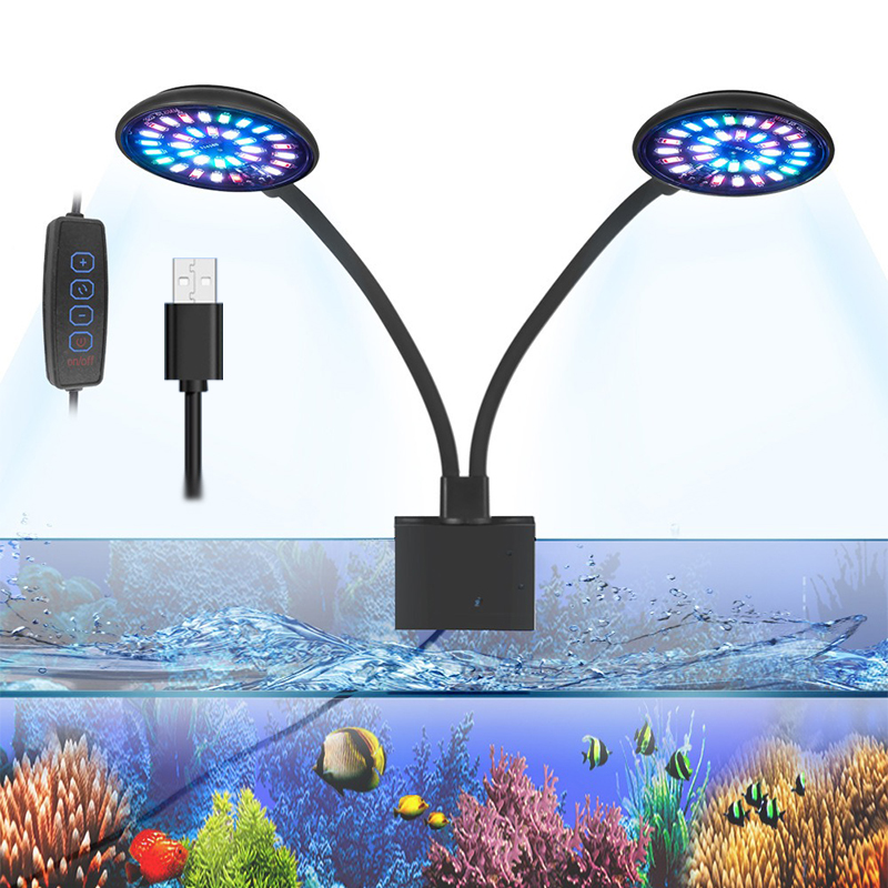 Luz LED USB para acuario, lámp - Aquarium Plant Light Spectrum reseña y precio