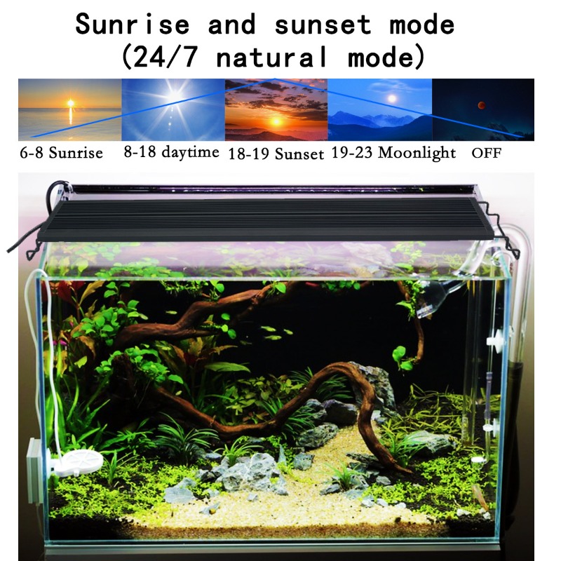 Lámpara LED para Acuario de Es - Aquarium Plant Light Spectrum reseña y precio