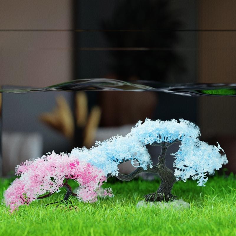 Árbol Artificial de Plástico,  - Aquarium Planted Tree reseña y precio