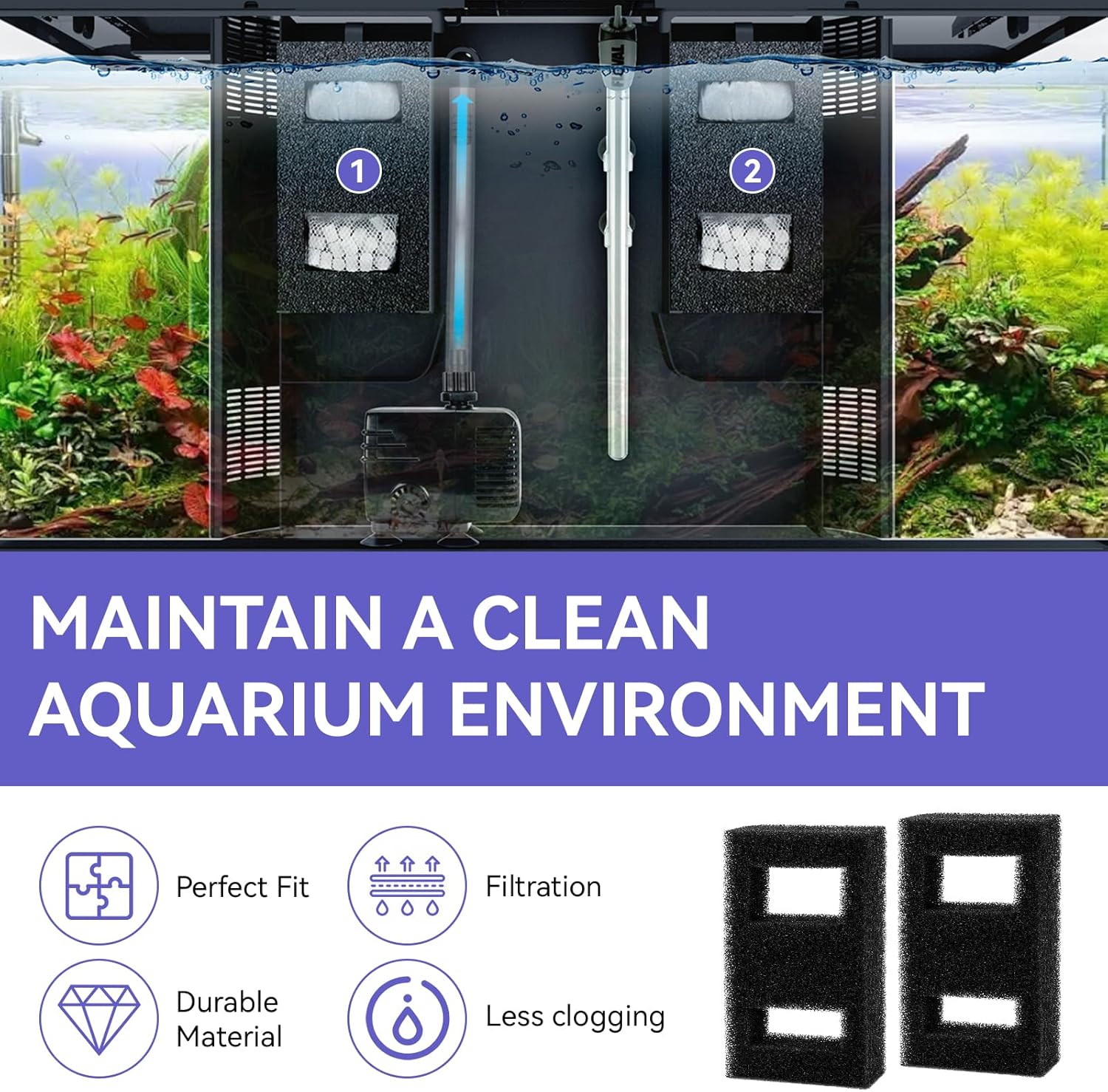 Bloque de Filtro de Espuma Com - Fluval Aquarium Spec reseña y precio