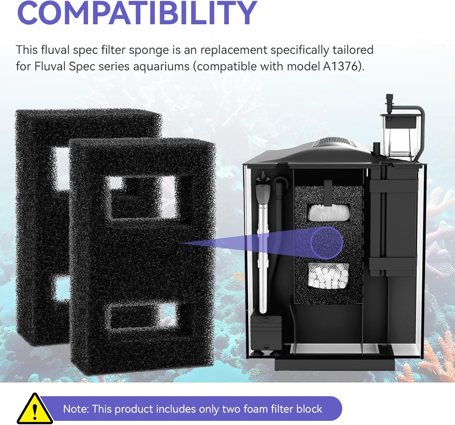 Bloque de Filtro de Espuma Com - Fluval Aquarium Spec reseña y precio