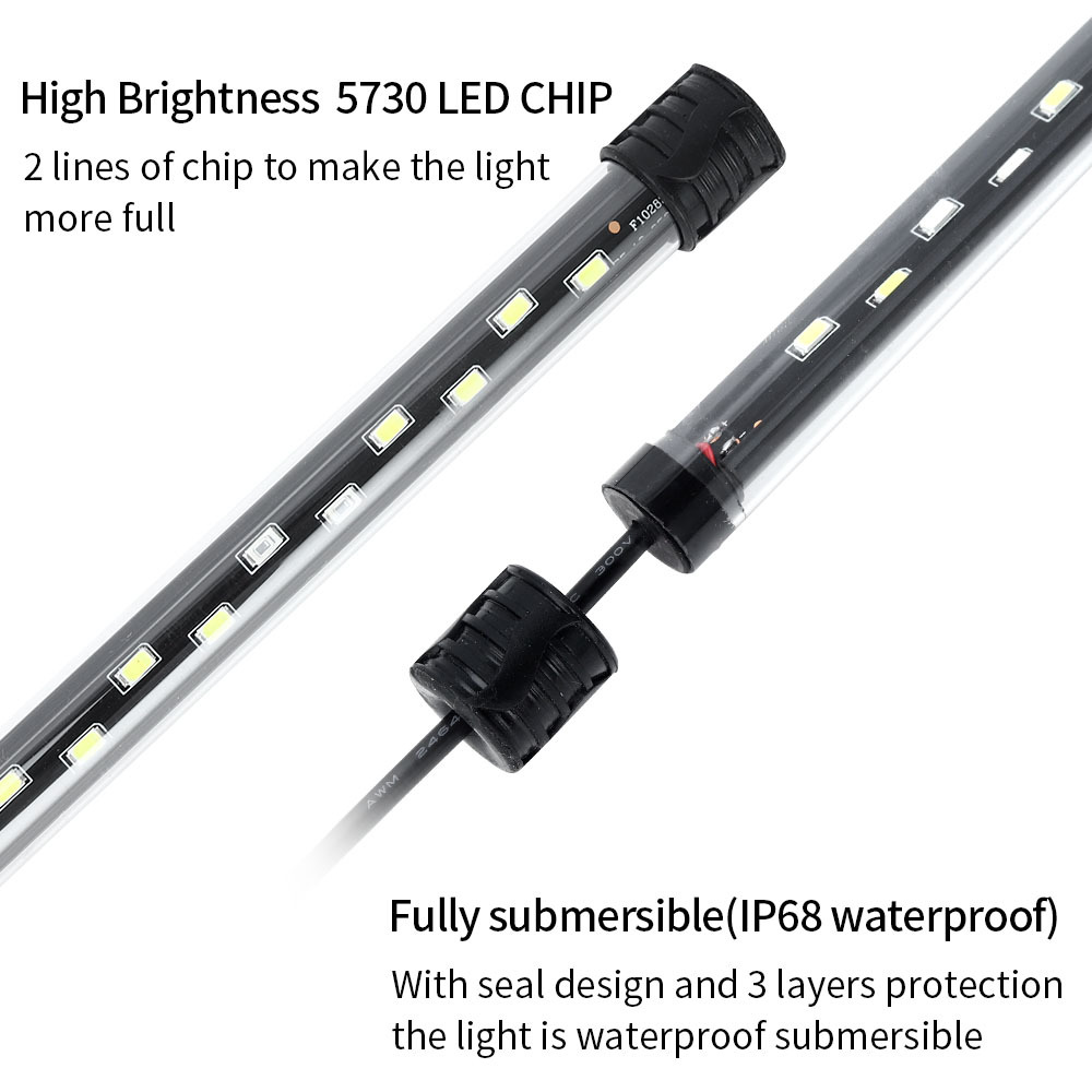 Luz LED para acuario de 90-260 - Aquarium Plant Growing reseña y precio